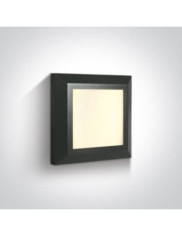 One Light slim LED square wall lamp home garden interior Stymfalia 67394A/AN/W IP65