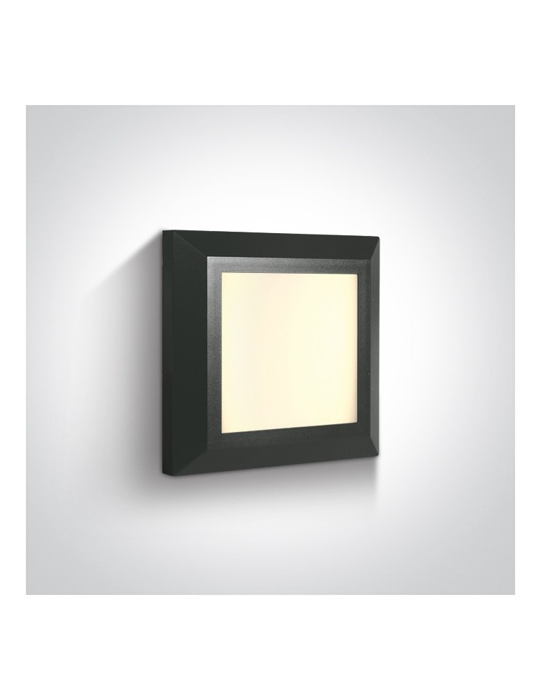 Lamps for path lighting - One Light slim LED square wall lamp home garden interior Stymfalia 67394A/AN/W IP65 - product kolory-swiatla.pl 1