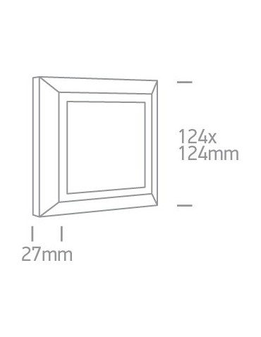One Light kinkiet kwadratowy slim LED dom ogród wnętrze Stymfalia 67394A/AN/W IP65 - produkt 2