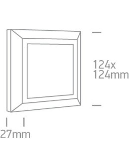 One Light slim LED square wall lamp home garden interior Stymfalia 67394A/AN/W IP65 - product 2