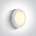 One Light kinkiet LED okrągły 15 cm dom ogród sklep Karteri 67394B/W/W IP65