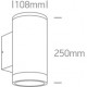 One Light kinkiet zewnętrzny elewacja dom ogród Collio 2 67400E/G IP65