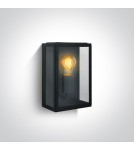 Outdoor wall lamps - One Light outdoor wall lamp with retro lantern bulb Gabbia 67406/B - product 1