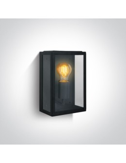 One Light kinkiet zewnętrzny z żarówką retro lampion Gabbia 67406/B