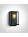 One Light outdoor wall lamp with retro lantern bulb Gabbia 67406/B