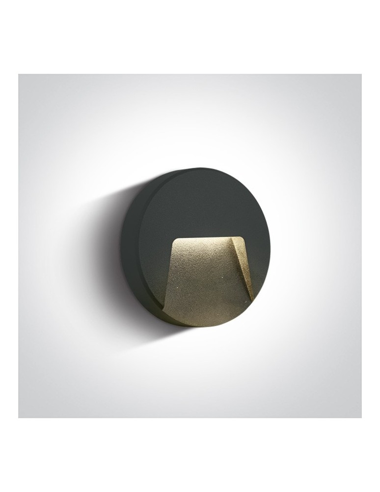Lamps for path lighting - One Light LED wall lamp outdoor round house façade Drimos 67414/AN/W IP65 - product kolory-swiatla.pl 1