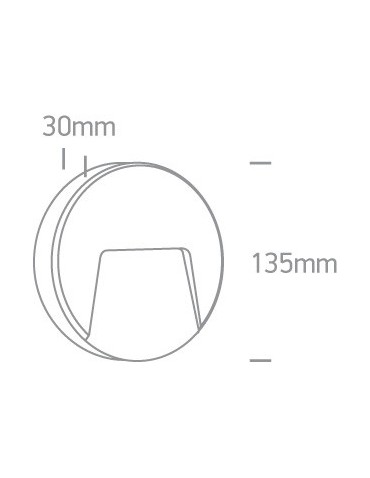 One Light LED wall lamp outdoor round house façade Drimos 67414/AN/W IP65 - product 2