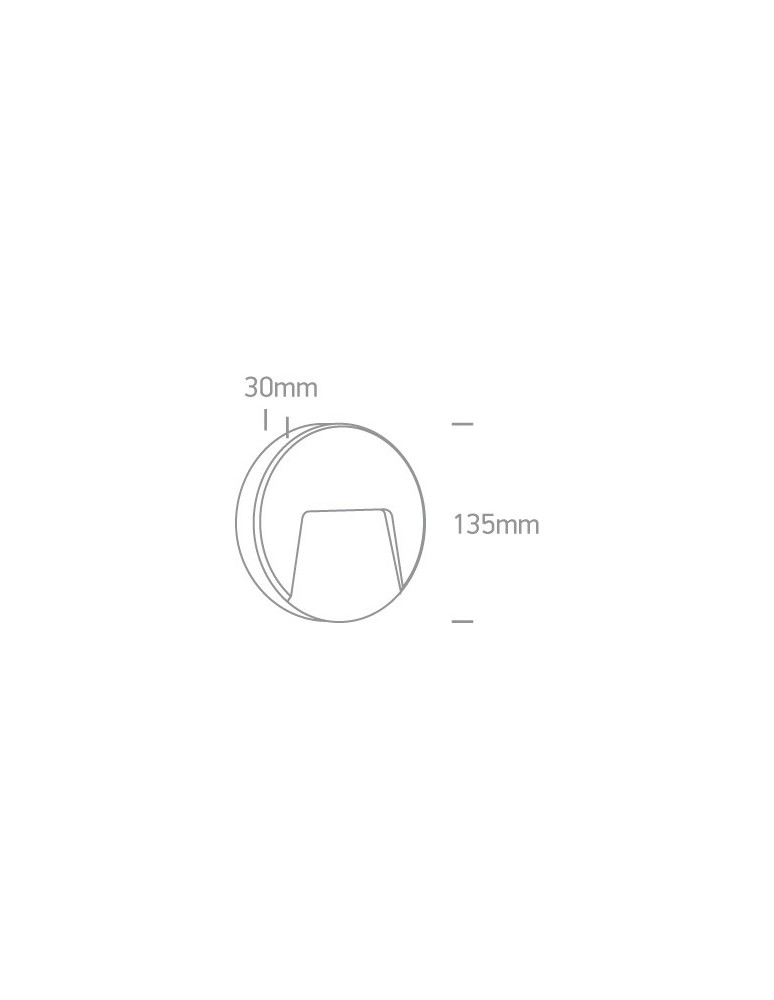 Lamps for path lighting - One Light LED wall lamp outdoor round house façade Drimos 67414/AN/W IP65 - product kolory-swiatla.pl 2