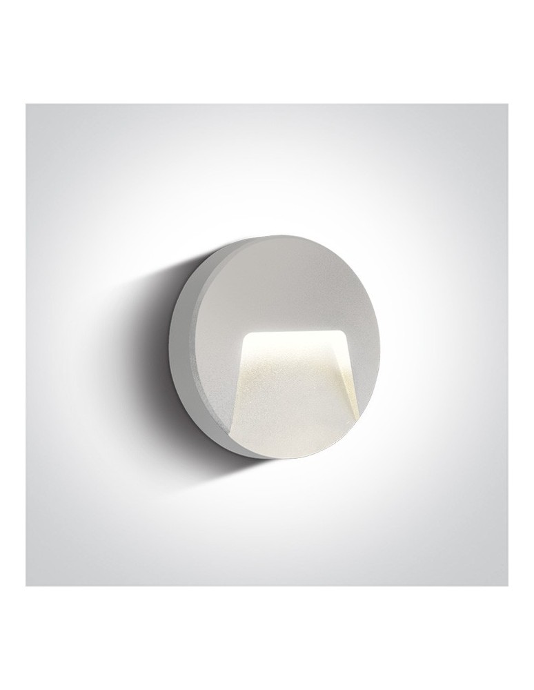 Lamps for path lighting - One Light LED wall lamp outdoor round house façade Drimos 67414/W/W IP65 - product kolory-swiatla.pl 1