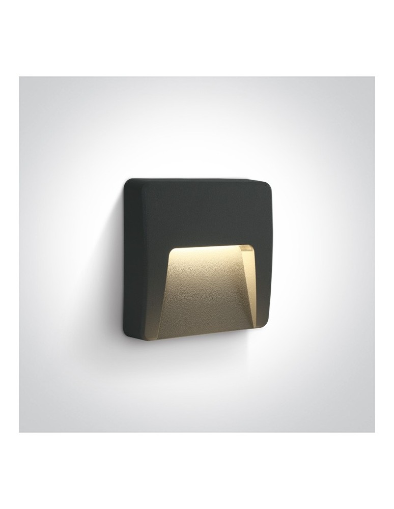 Lamps for path lighting - One Light anthracite outdoor LED wall lamp Lycuria 2 67418/AN/W IP65 - product kolory-swiatla.pl 1