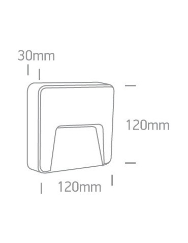 One Light kinkiet LED antracytowy do montażu na zewnątrz Lycuria 2 67418/AN/W IP65 - produkt 2
