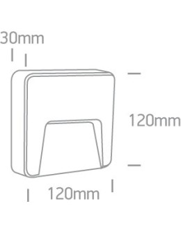 One Light kinkiet LED antracytowy do montażu na zewnątrz Lycuria 2 67418/AN/W IP65 - produkt 2