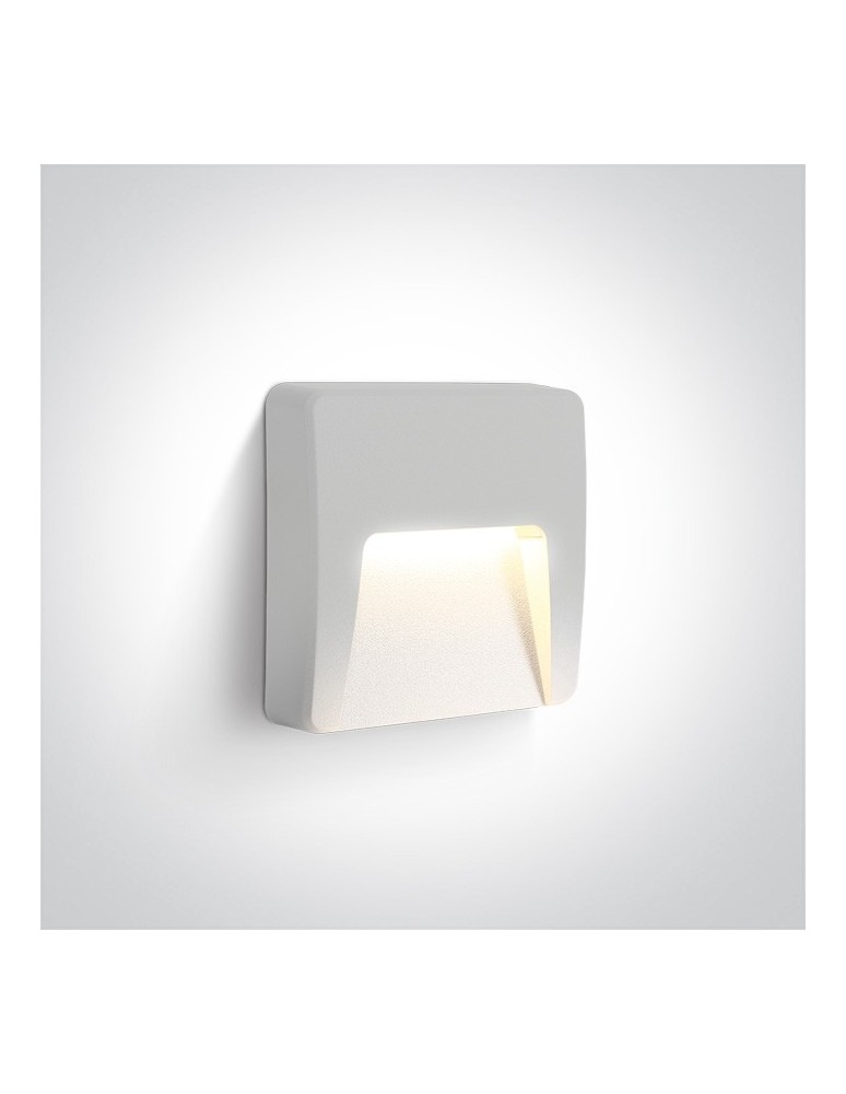 Lamps for path lighting - One Light outdoor white LED wall lamp Lycuria 2 67418/W/W IP65 - product kolory-swiatla.pl 1
