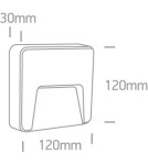 Lamps for path lighting - One Light outdoor white LED wall lamp Lycuria 2 67418/W/W IP65 - product 2