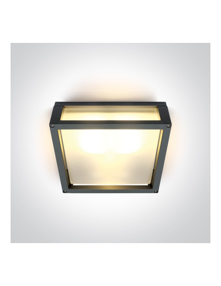 Outdoor ceiling lamps - One Light square wall lamp suitable for apartment Psofida S 67420B/AN IP54 - product kolory-swiatla.pl 1
