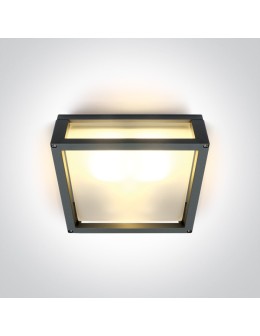 One Light kinkiet kwadratowy pasujący do mieszkania Psofida S 67420B/AN IP54