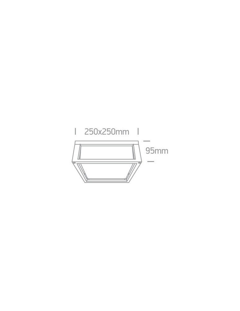 Outdoor ceiling lamps - One Light square wall lamp suitable for apartment Psofida S 67420B/AN IP54 - product kolory-swiatla.pl 2