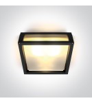 Outdoor ceiling lamps - One Light square wall lamp suitable for apartment Psofida S 67420B/B IP54 - product 1