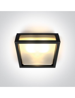 One Light square wall lamp suitable for apartment Psofida S 67420B/B IP54
