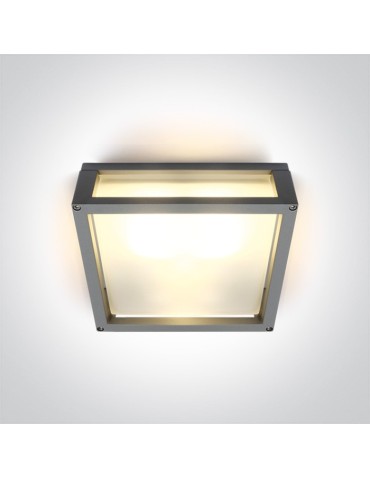 One Light square wall lamp suitable for apartment Psofida S 67420B/G IP54