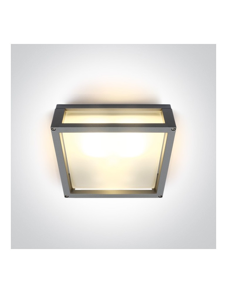 Outdoor ceiling lamps - One Light square wall lamp suitable for apartment Psofida S 67420B/G IP54 - product kolory-swiatla.pl 1