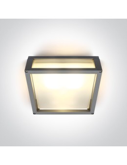 One Light kinkiet kwadratowy pasujący do mieszkania Psofida S 67420B/G IP54