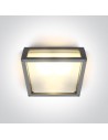One Light square wall lamp suitable for apartment Psofida S 67420B/G IP54