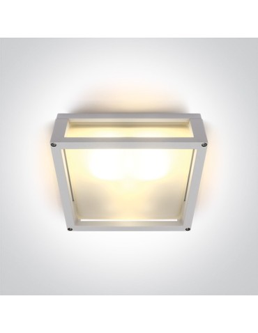One Light square wall lamp suitable for apartment Psofida S 67420B/W IP54