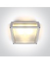 One Light square wall lamp suitable for apartment Psofida S 67420B/W IP54