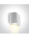One Light kinkiet zewnętrzny wyjątkowy kształt Efyra 67422/W/W IP54