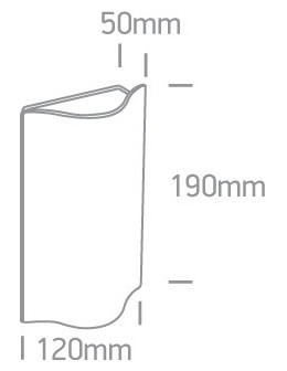 One Light kinkiet zewnętrzny pionowy wyjątkowy styl Efyra 2 67422A/W/W IP54 - produkt 2