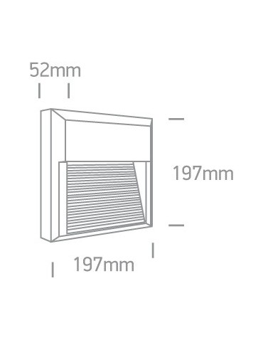 One Light kinkiet LED kratka mieszkanie dom elewacja Mavra 67430A/AN/W IP65 - produkt 2