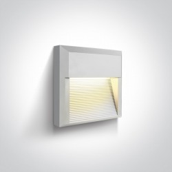 One Light kinkiet LED kratka mieszkanie dom elewacja Mavra 67430A/W/W IP65