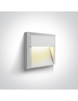 One Light kinkiet LED kratka mieszkanie dom elewacja Mavra 67430A/W/W IP65