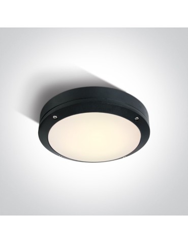 One Light round wall lamp 22cm LED house garden Akteo 67442/B/W IP54