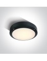 One Light round wall lamp 22cm LED house garden Akteo 67442/B/W IP54