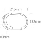 Outdoor wall lamps - One Light oval black wall sconce for façade Kentro 67442B/B/W IP54 - product 2