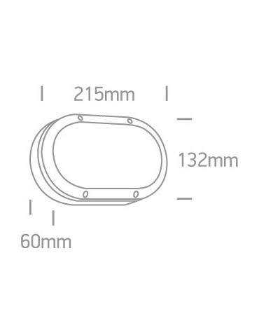 One Light kinkiet owalny czarny na ścianę elewację Kentro 67442B/B/W IP54 - produkt 2