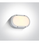 Outdoor wall lamps - One Light oval wall lamp white for wall facade Kentro 67442B/W/W IP54 - product 1