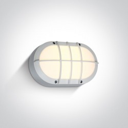 One Light kinkiet LED retro z kratką kanałowa biały Valmi 67442C/W/W IP54