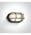 Outdoor wall lamps - One Light sconce with grille cover marine style channel Santomeri 67444C/B/W IP54 - product 1