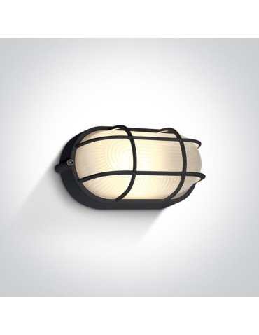 One Light sconce with grille cover marine style channel Santomeri 67444C/B/W IP54