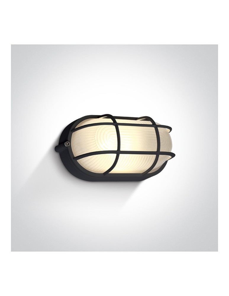 Outdoor wall lamps - One Light sconce with grille cover marine style channel Santomeri 67444C/B/W IP54 - product kolory-swiatla.pl 1