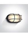 One Light sconce with grille cover marine style channel Santomeri 67444C/B/W IP54