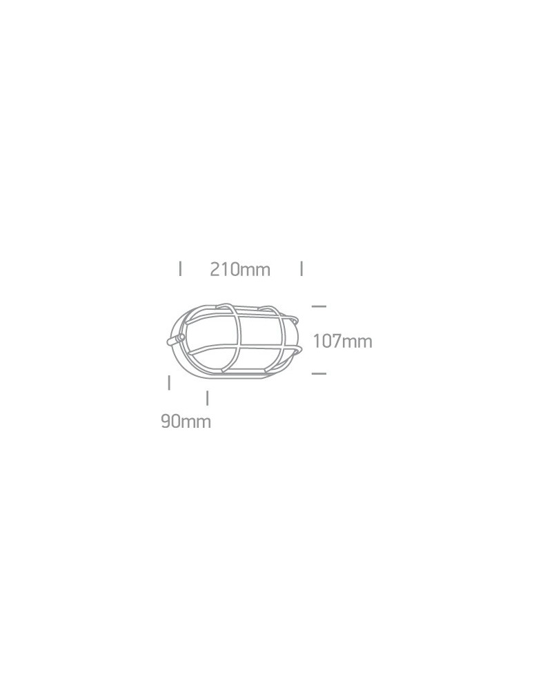 Outdoor wall lamps - One Light sconce with grille cover marine style channel Santomeri 67444C/B/W IP54 - product kolory-swiatla.pl 2