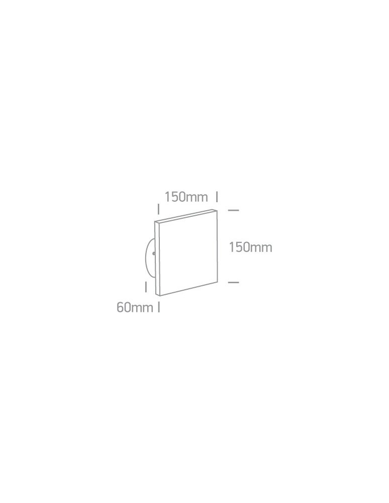 Outdoor wall lamps - One Light LED square wall light plafond Prevedos 67450A/AN/W IP54 - product kolory-swiatla.pl 3