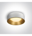 Modern ceiling lamps - One Light LED decorative plafond round 48 cm white brass Asteri 67452/W/W - product 1