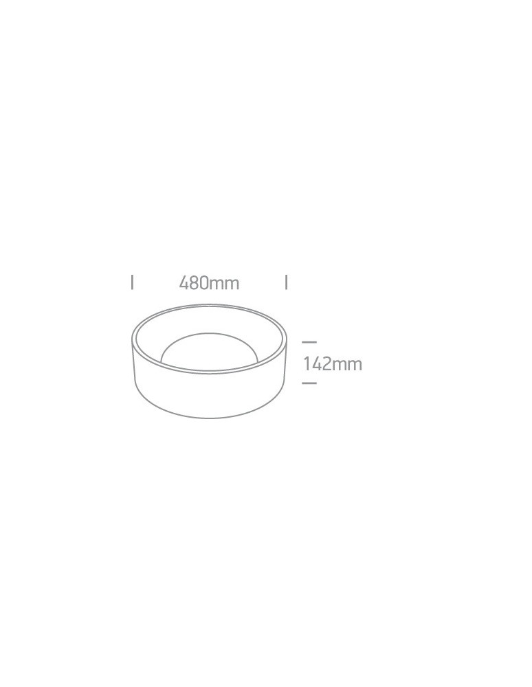 Modern ceiling lamps - One Light LED decorative plafond round 48 cm white brass Asteri 67452/W/W - product kolory-swiatla.pl 2
