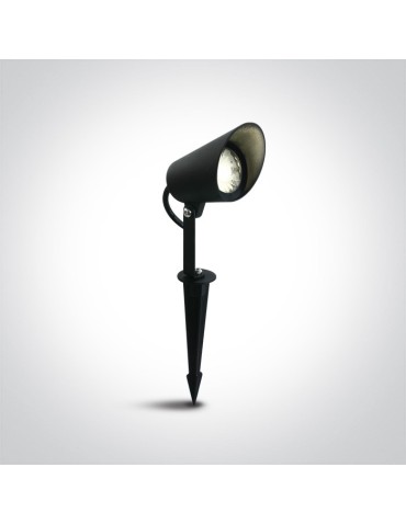 One Light spotlight LED garden lamp with spike black Moira 67458/B/W IP65