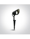 One Light spotlight LED garden lamp with spike black Moira 67458/B/W IP65